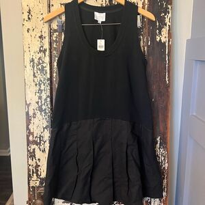 Anthropologie NWT Sundays by wearesundays black sleeveless dress size Medium.